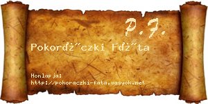 Pokoráczki Fáta névjegykártya